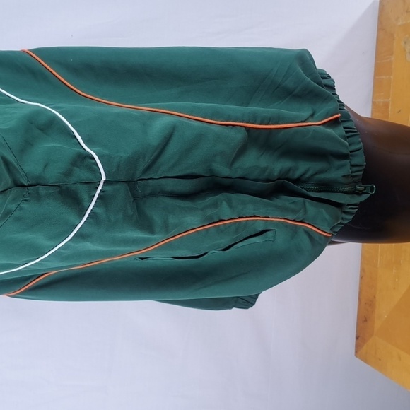 Miami Hurricanes stitched logo spellout lined XL pullover windbreaker jacket - Picture 6 of 8